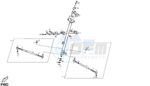 DXR - 250 CC drawing STEERING