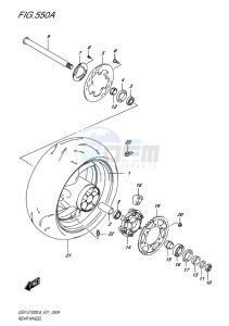 GSX-S1000F ABS EU drawing REAR WHEEL