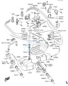 JF 650 A [X2] (A1-A2) [X2] drawing FUEL TANK_OIL TANK -- JF650-A1- -