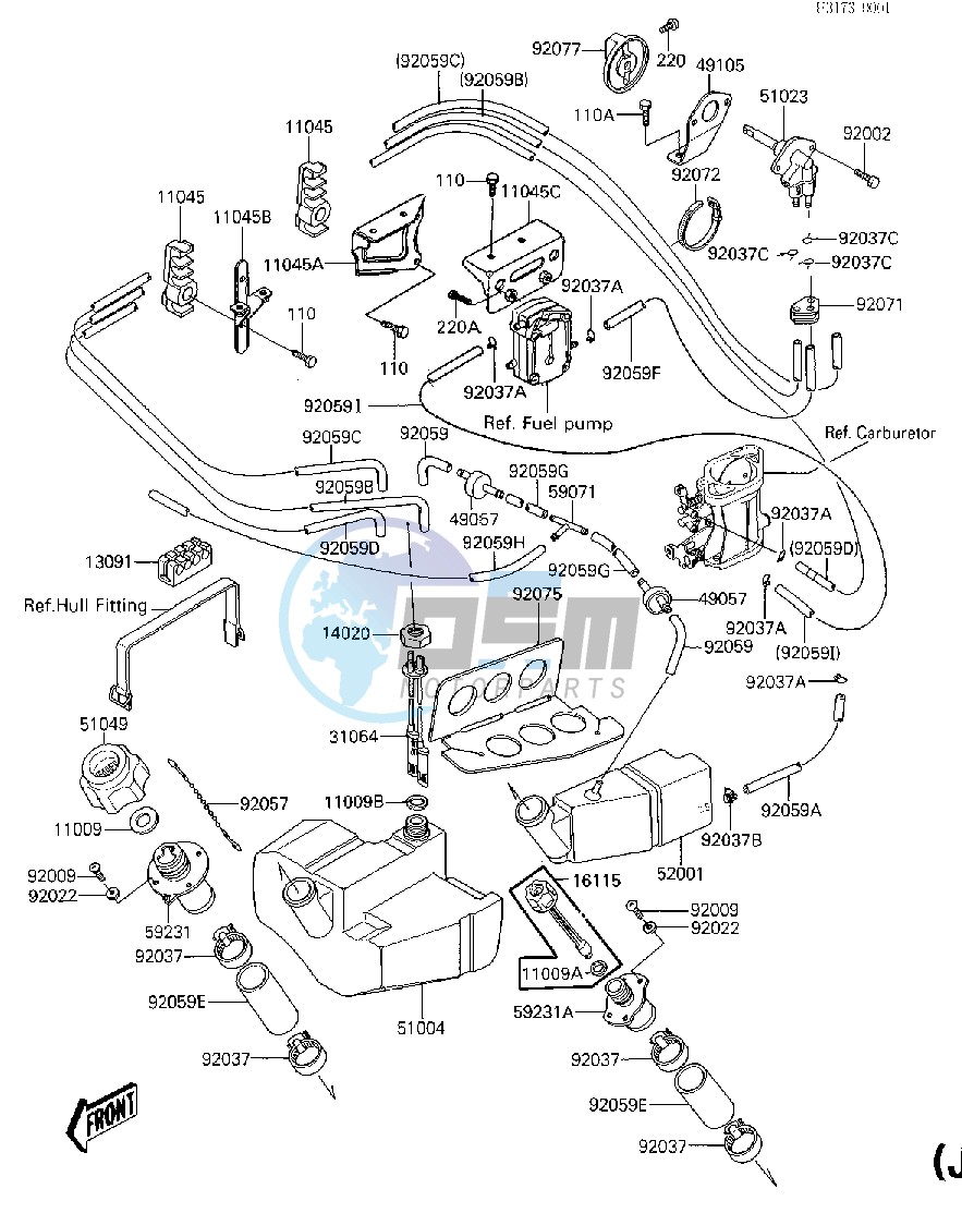 FUEL TANK_OIL TANK -- JF650-A1- -