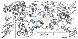 CB1000RAA France - (F / ABS CMF) drawing WIRE HARNESS