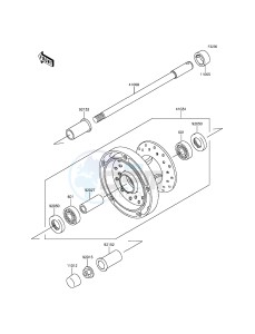 VULCAN 900 CLASSIC VN900BFFA GB XX (EU ME A(FRICA) drawing Front Hub