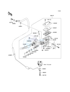 VN 1700 C [VULVAN 1700 NOMAD] (9FA) C9FA drawing CLUTCH MASTER CYLINDER