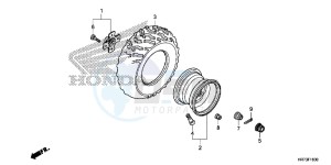 TRX420FA6F TRX420F Australia - (U) drawing REAR WHEEL