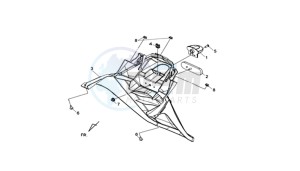 MAXSYM 400I (L8) EU drawing REAR MUDGUARD