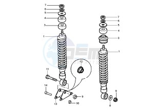 Runner VX-VXR 125-200 125 drawing Rear Damper