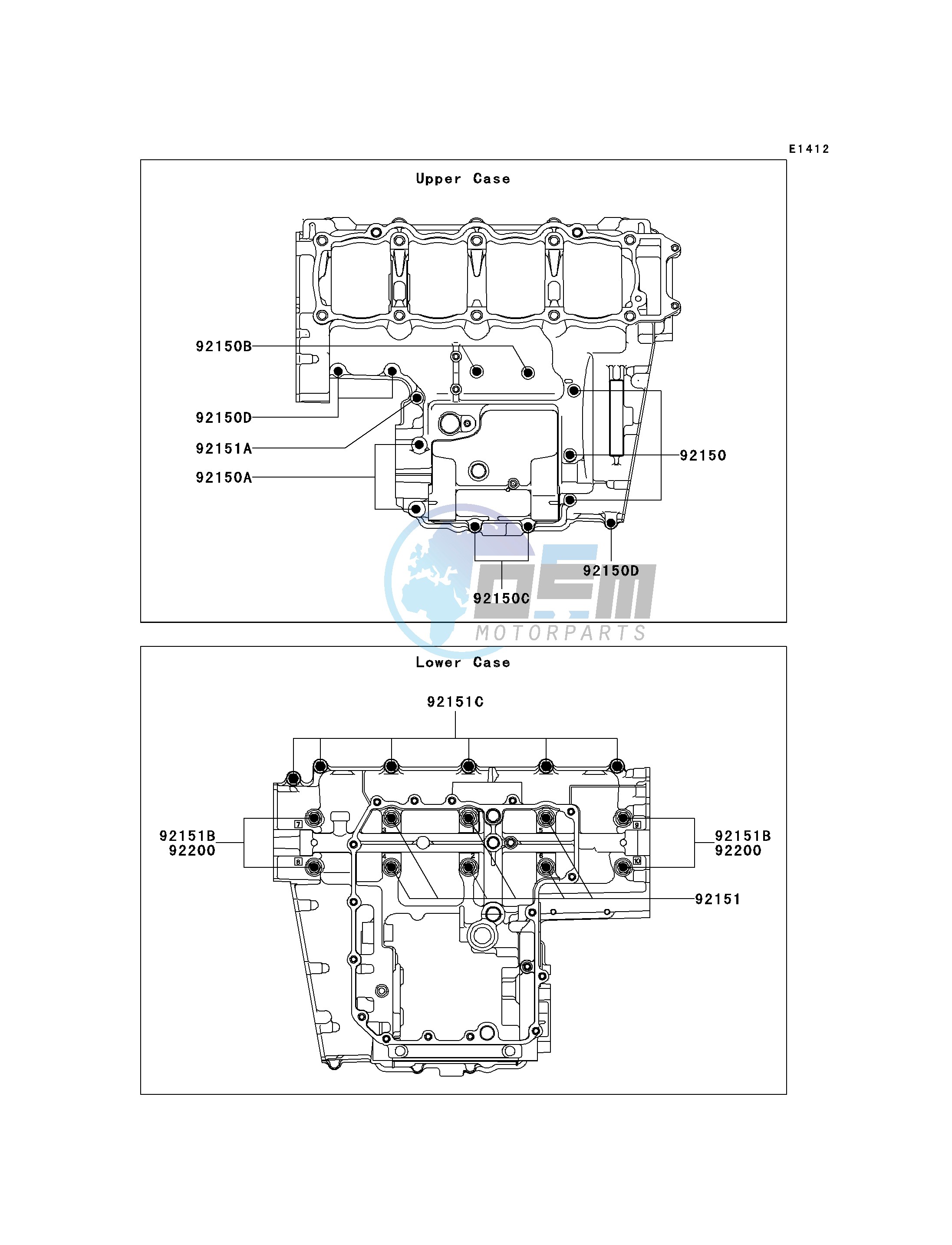 CRANKCASE BOLT PATTERN