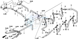 GL1500CD drawing CARBURETOR (TUBING)