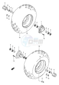 LT80 (P1) drawing FRONT WHEEL