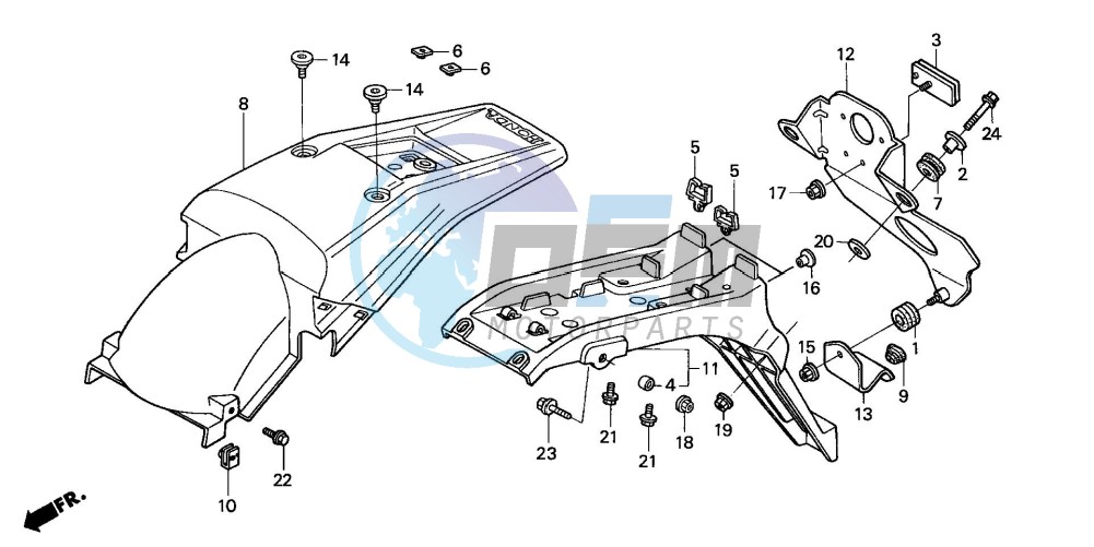 REAR FENDER (ED)