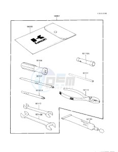 KZ 750 F [LTD SHAFT] (F1) [LTD SHAFT] drawing OWNER TOOLS