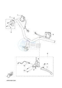 CW50L BOOSTER (2B6L) drawing HANDLE SWITCH & LEVER