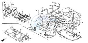 RVF750R drawing THROTTLE BODY (COMPONENT PARTS)