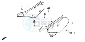 XR600R drawing SIDE COVER