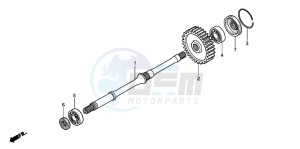 TRX500FPE drawing FINAL SHAFT