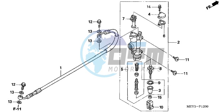 RR. BRAKE MASTER CYLINDER