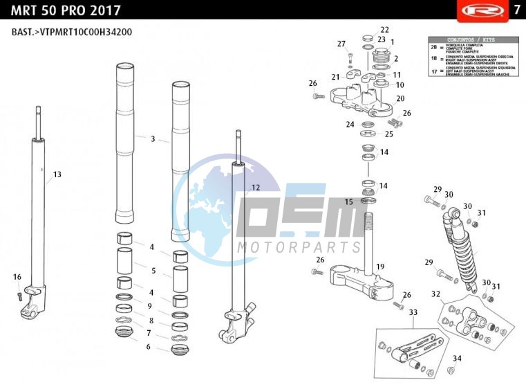 FRONT FORK MRT PRO 2017 Q40