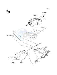 KX450F KX450FEF EU drawing Side Covers