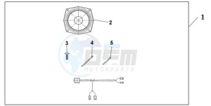 GL1800A France - (F / CMF) drawing REAR SPEAKER SET