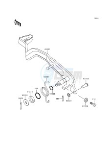 KEF 300 A [LAKOTA 300] (A2-A5) [LAKOTA 300] drawing BRAKE PEDAL