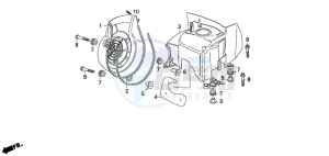 SZX50X X8R-X drawing FAN COVER/SHROUD