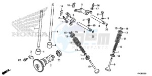 TRX500FE2F TRX500F Europe Direct - (ED) drawing CAMSHAFT/VALVE