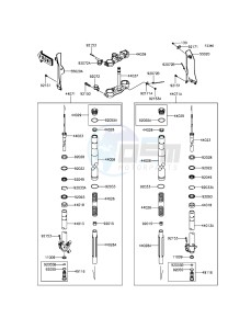 KLX250 KLX250SFF XX (EU ME A(FRICA) drawing Front Fork