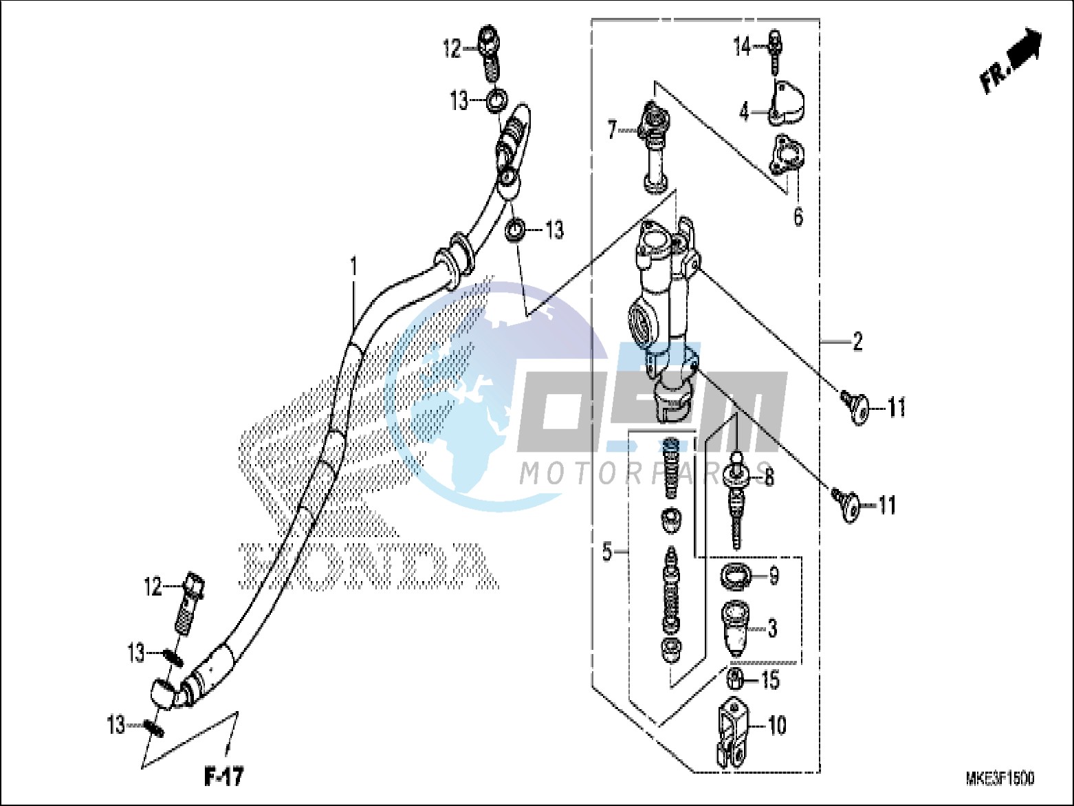 REAR BRAKE MASTER CYLINDER