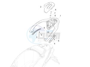 LIBERTY IGET 50 4T 3V NO ABS (NAFTA) drawing Rear luggage rack