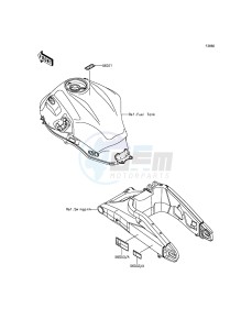 VERSYS 650 KLE650EGF XX (EU ME A(FRICA) drawing Labels