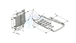 MAXSYM 400I (L8) EU drawing BOTTOM COVER / RADIATOR COVER