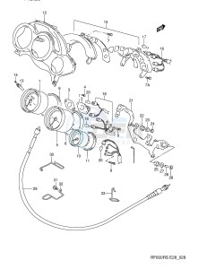 RF600R (E28) drawing SPEEDOMETER