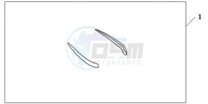 GL18009 UK - (E / AB MKH NAV) drawing LOUVER COVER