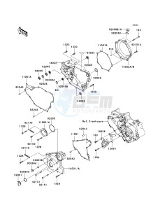 KSF 450 B [KFX450R MONSTER ENERGY] (B8F-B9FB) B8FA drawing ENGINE COVER-- S- -