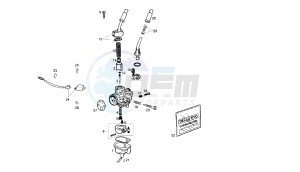 SENDA SM X-RACE 2VER - 50 CC VTHSR2E1A EU2 2VER drawing CARBURETOR SCANDINAVIAN