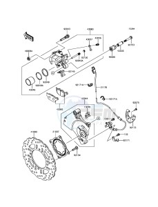 Z800_ABS ZR800BEF FR GB XX (EU ME A(FRICA) drawing Rear Brake