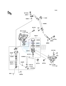 Z1000 ZR1000DDF FR GB XX (EU ME A(FRICA) drawing Rear Master Cylinder