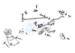 SENDA R DRD RACING LTD - 50 cc drawing REAR BRAKE SYSTEM