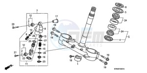 CRF250R9 ED / BLA CMF drawing STEERING STEM(CRF250R8/9) /STEERING DAMPER