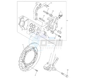 YZ F 250 drawing FRONT BRAKE CALIPER