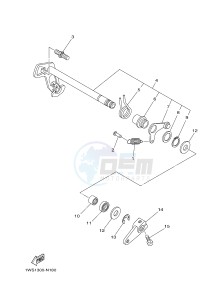 MT07A MT-07 ABS 700 (1XB6 1XB8) drawing SHIFT SHAFT