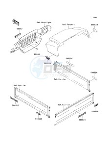 KAF 950 B [MULE 3010 DIESEL 4X4] (B7F) B6F drawing DECALS