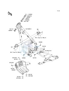 KL 650 E [KLR650] (E8F-E9F) E9F drawing FRAME