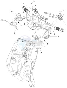 PRIMAVERA 125 4T 3V IE ABS-NOABS E3-E4 (EMEA) drawing Selectors - Switches - Buttons