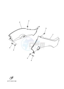 YFM350R YFM350RB RAPTOR 350 (10P9 10P9) drawing SIDE COVER