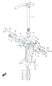 DF 350A drawing Swivel Bracket