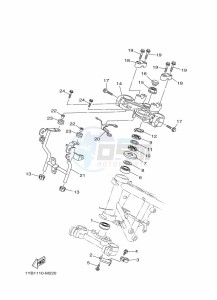 XT250 XT250P (B1UK) drawing STEERING