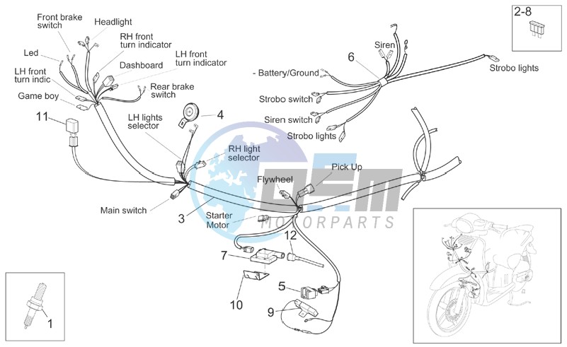 Front electrical system