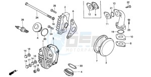 C90Z 50 drawing CYLINDER HEAD COVER