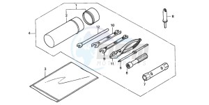 TRX300FW FOURTRAX 300 4X4 drawing TOOLS